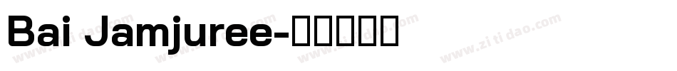 Bai Jamjuree字体转换